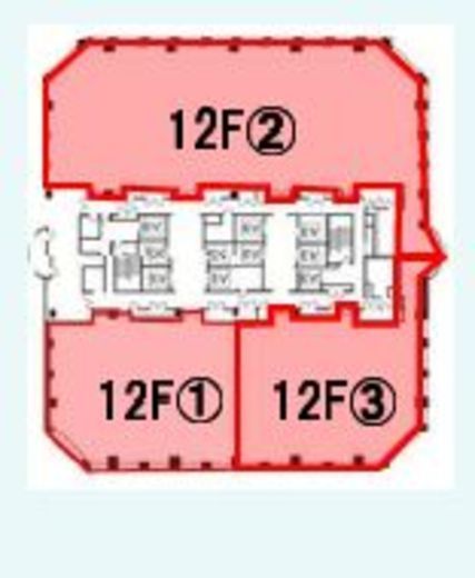 天王洲パークサイドビル 12階3 間取り図