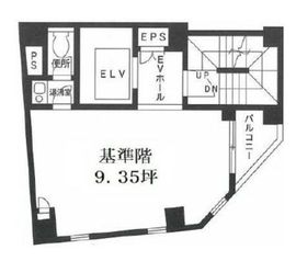 銀座セレンシービル 6階 間取り図
