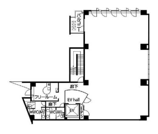 西新橋JKビル 6階 間取り図