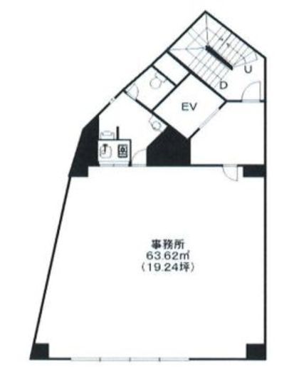 ロクサンビル 4階 間取り図
