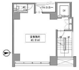 YSK(北参道) 8階 間取り図