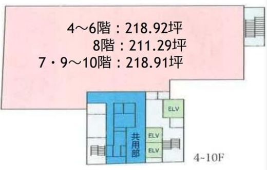 プライム銀座柳通りビル 4階 間取り図