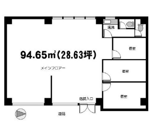 三宅ビル 1階 間取り図