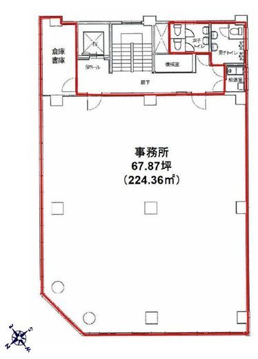 八重洲中央ビル 8階 間取り図