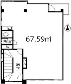 旗の台山興ビル 3階 間取り図