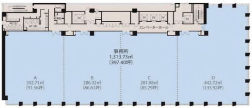 東京建物日本橋ビル 10階A 間取り図