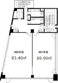 加瀬ビル116 401 間取り図