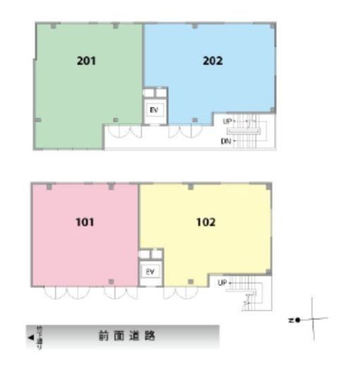 BU原宿1825 1-2階 間取り図