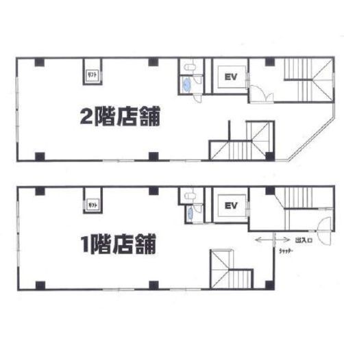 大黒ビル 1-2階 間取り図