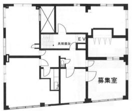 山武落合ビル 7階南側 間取り図