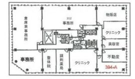 トーシン信濃町駅前(オフィスコオフィス信濃町)ビル 304-A 間取り図