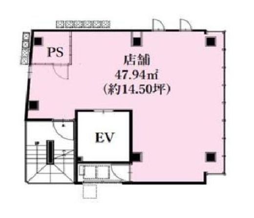THE CITY 麻布十番 Ⅱ CROSS  3階 間取り図
