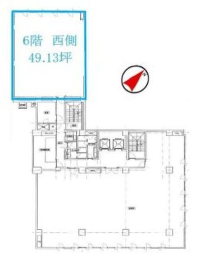 アーク銀座ビルディング 6階西 間取り図