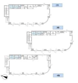 アリビオ九段 2-4階 間取り図