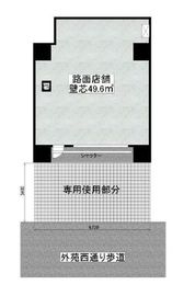 アクシア広尾(店舗) 1階 間取り図
