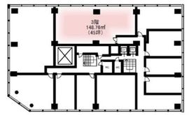 トーシン信濃町駅前(オフィスコオフィス信濃町)ビル 302 間取り図