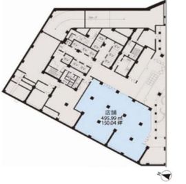 新宿スクエアタワー 地下1階 間取り図