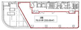 アクロポリス21ビル 3階 間取り図