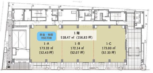 田町スクエア 1階 間取り図