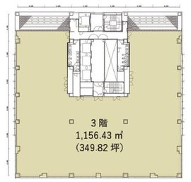 恵比寿ビジネスタワー 3階 間取り図