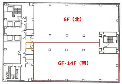 天王洲ファーストタワー 14階南 間取り図