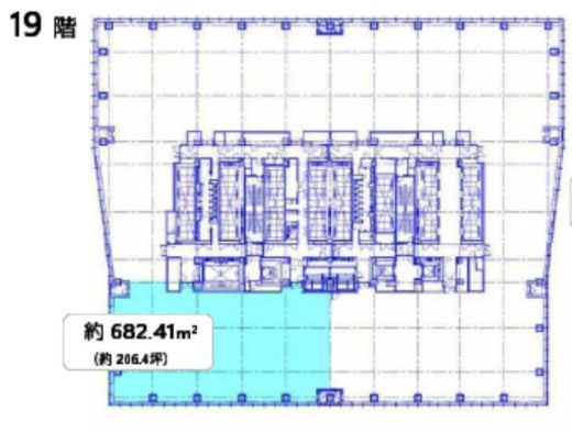 (仮称)虎ノ門ヒルズステーションタワー 19階 間取り図