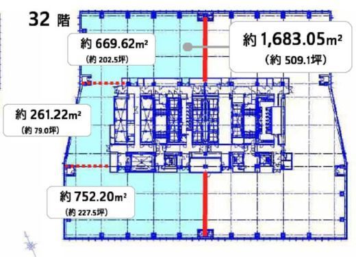 (仮称)虎ノ門ヒルズステーションタワー 32階 間取り図
