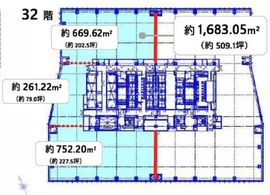 (仮称)虎ノ門ヒルズステーションタワー 32階1 間取り図