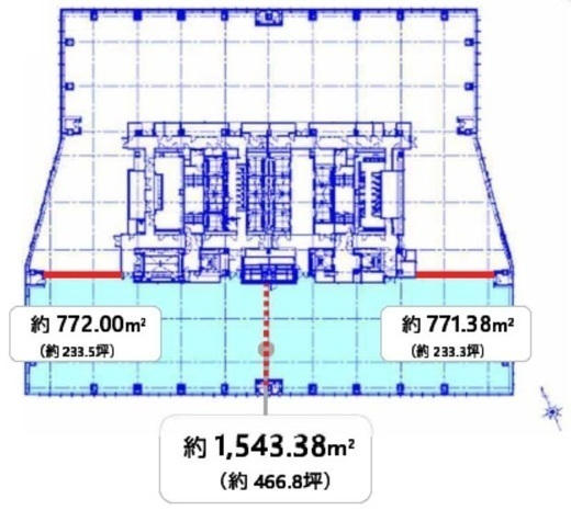 (仮称)虎ノ門ヒルズステーションタワー 35階2 間取り図