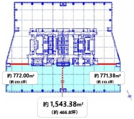 (仮称)虎ノ門ヒルズステーションタワー 35階2 間取り図