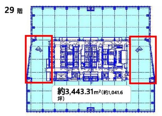 (仮称)虎ノ門ヒルズステーションタワー 29階 間取り図