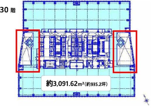 (仮称)虎ノ門ヒルズステーションタワー 30階 間取り図