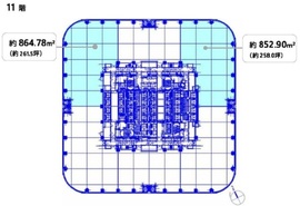 麻布台ヒルズ森JPタワー 11階1 間取り図