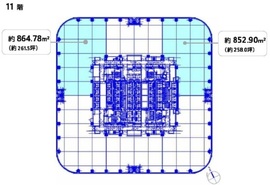 麻布台ヒルズ森JPタワー 11階2 間取り図