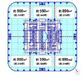 麻布台ヒルズ森JPタワー 23階1 間取り図