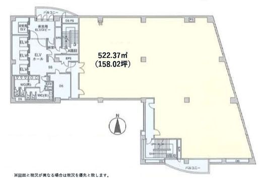 麹町クリスタルシティ 7階 間取り図