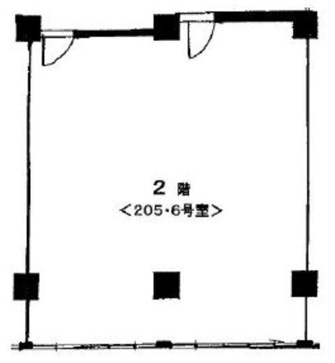 新宿中公ビルグリーンハイツ 205 間取り図