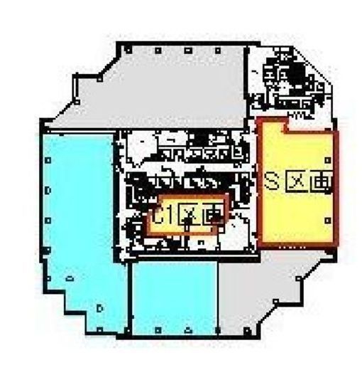 品川イーストワンタワー 19階S・C1区画 間取り図