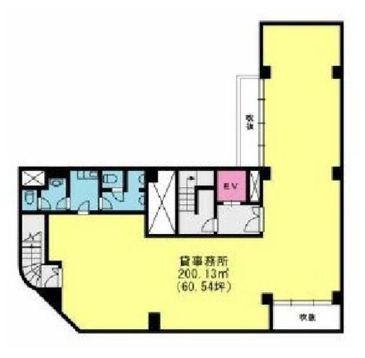 川尻ビル B1階 間取り図