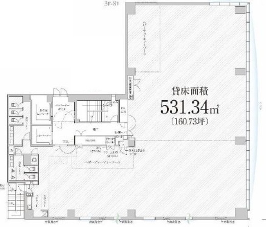 PMO銀座Ⅱ 3階 間取り図