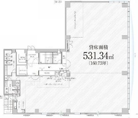 PMO銀座Ⅱ 8階 間取り図