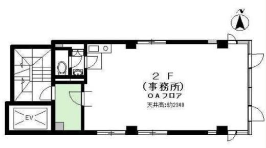 D2ビル 2階 間取り図