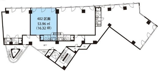 道玄坂スクエア 402 間取り図