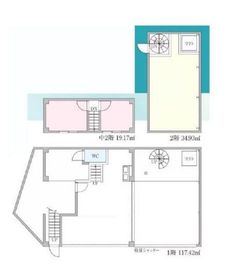 ヴィラリバーサイド (店舗・事務所) 1階 間取り図