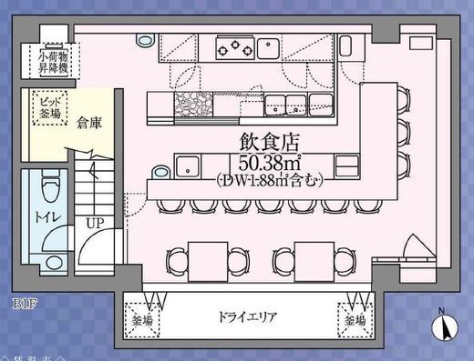 末広町Gエストビル B1階 間取り図