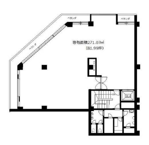 グリーンファンタジアビル(事務所) 708 間取り図
