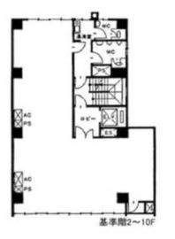 宝ビル 6階 間取り図