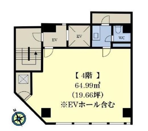 第3西欧ビル 4階 間取り図
