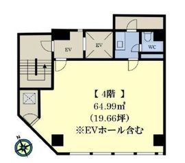 第3西欧ビル 4階 間取り図