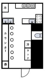 東方ビル B1階 間取り図